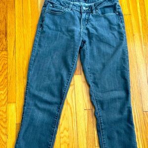 PrAna women’s black stretchy mid rise mid wash skinny jeans, size 2/26 outdoor